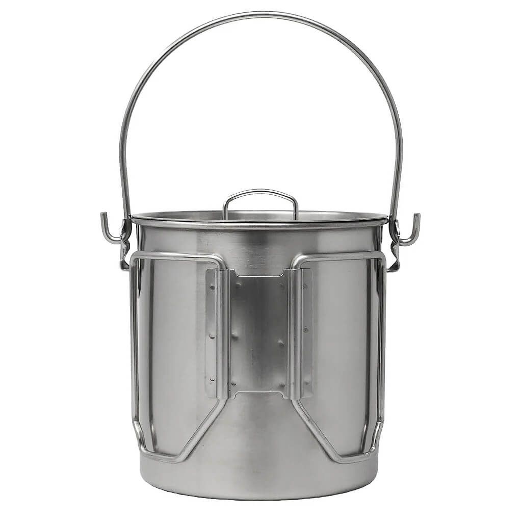 Edelstahl Bush Pot mit Deckel 0.95 Liter