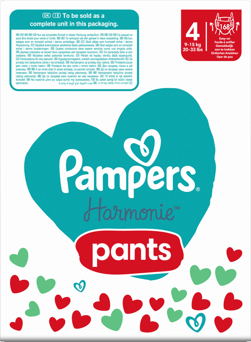 Baby Pants Harmonie Gr.4 Maxi (9-15 kg), Monatsbox, 168 St