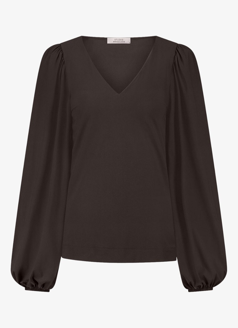 Studio Anneloes Lesha top with balloon sleeves