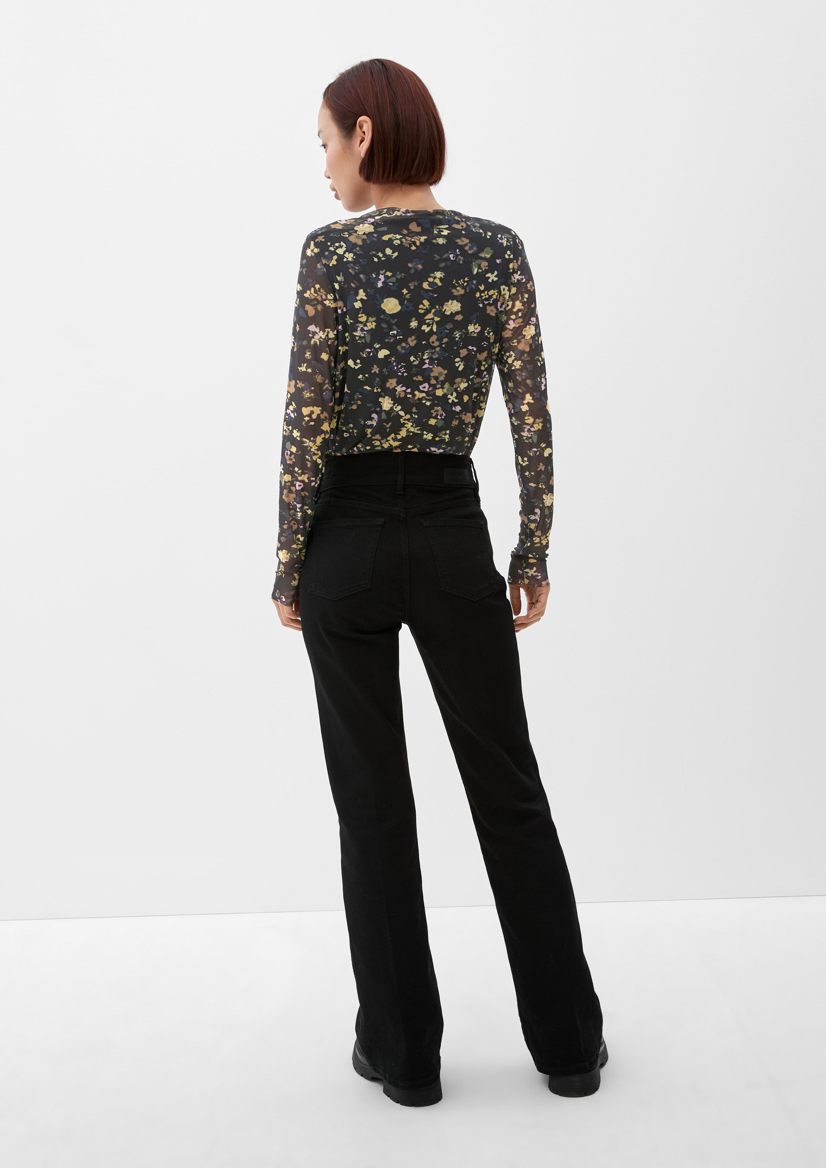 Blusenshirt mit Allovermuster  2122841-99A0