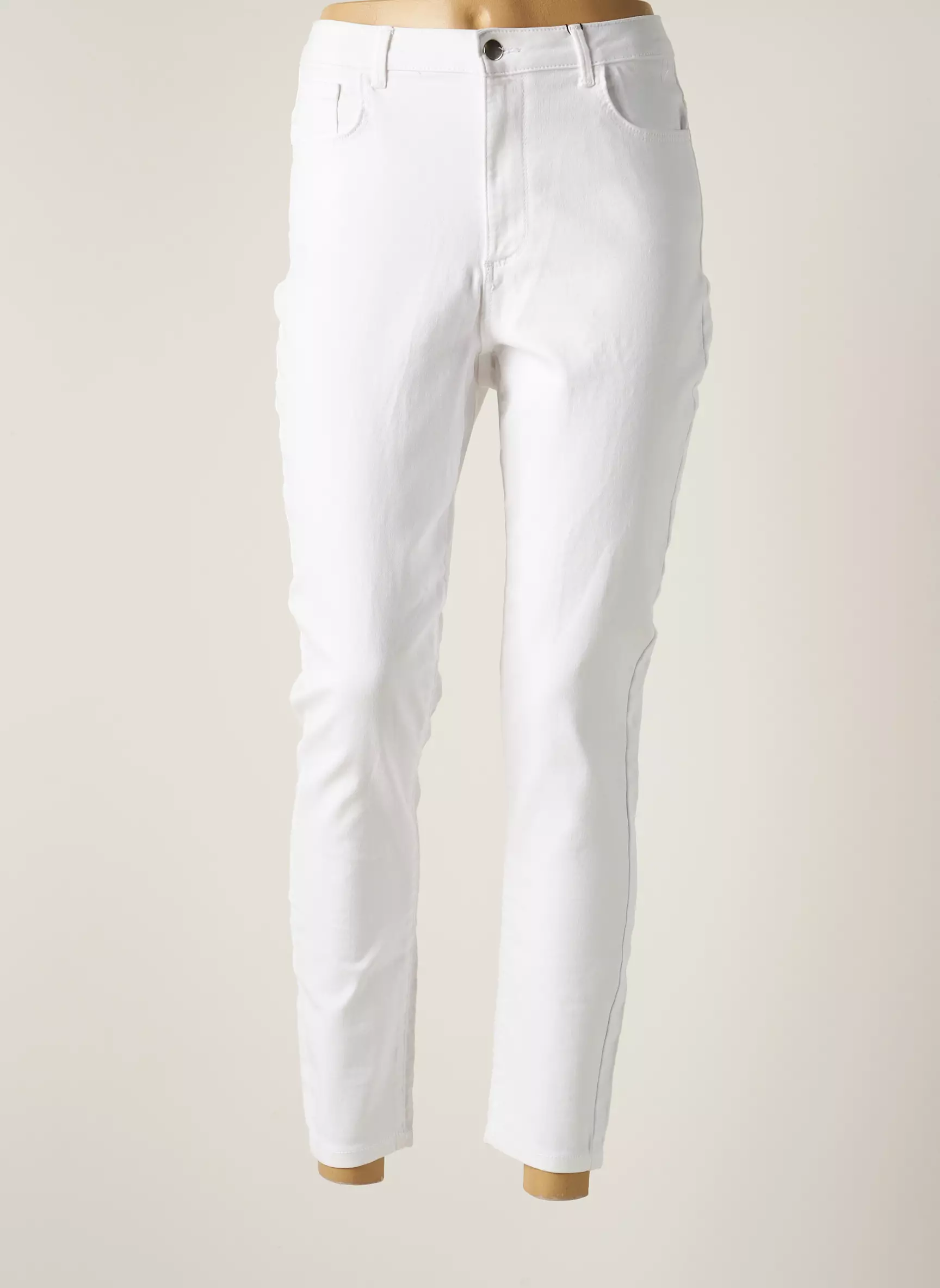Vero Moda Pantalons Slim Femme couleur blanc