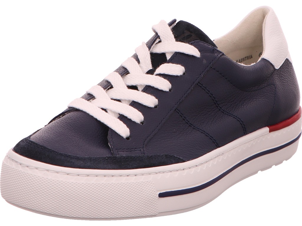 PAUL GREEN Freizeit Schnürer blau Soft Suede/M. Calf space