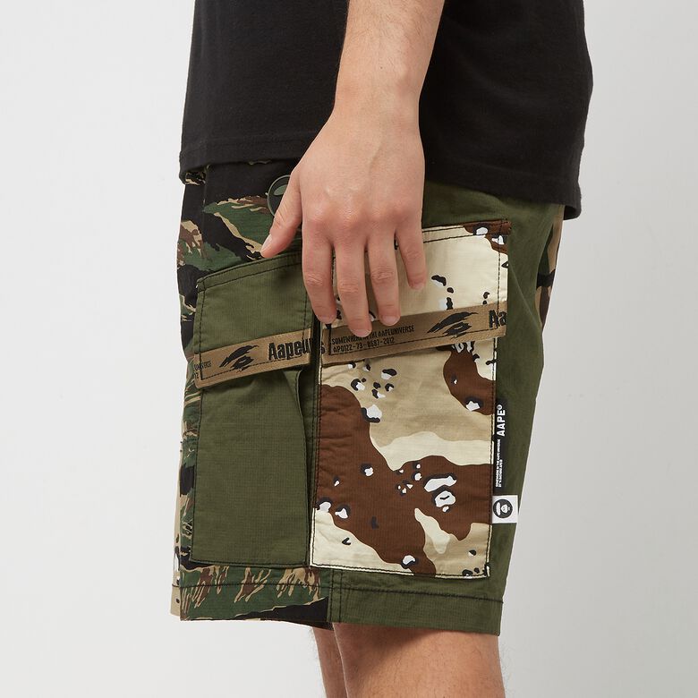 Aape by A Bathing Ape Aape Woven Shorts Army khaki