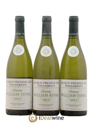 Chablis 1er Cru Vaulorent William Fèvre (Domaine)  2015 - Lot de 3 Bouteilles