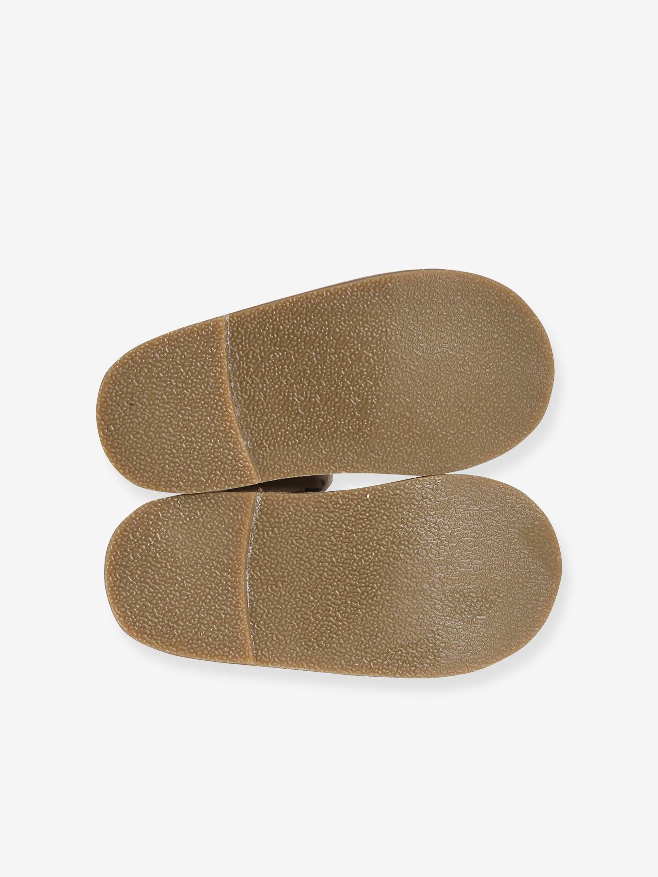 Salomés cuir fille collection maternelle dorée