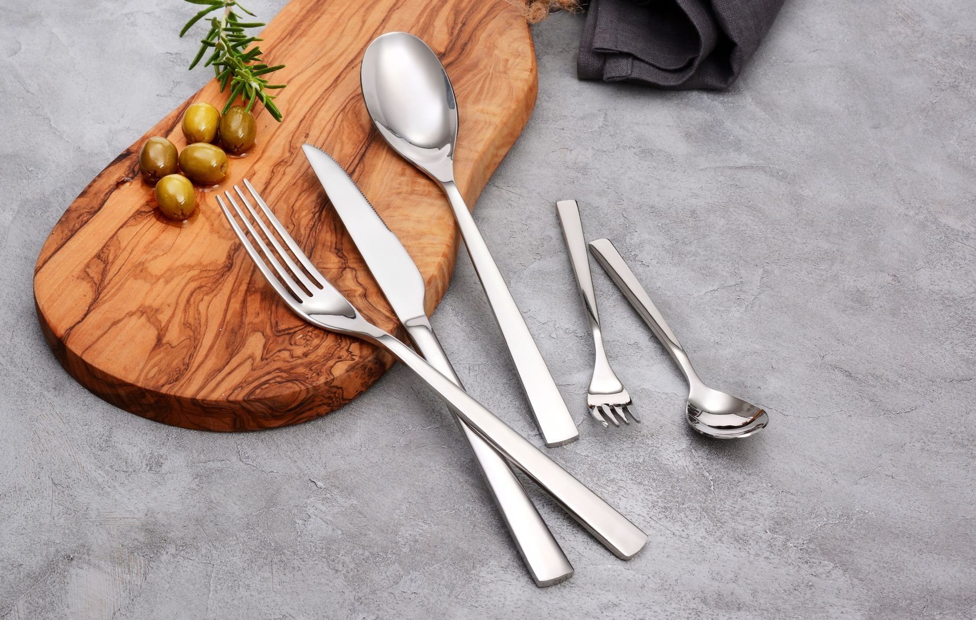 GRÄWE Besteck-Set Gräwe Besteck-Set Porto für 2 Personen, 10-teilig, Edelstahl