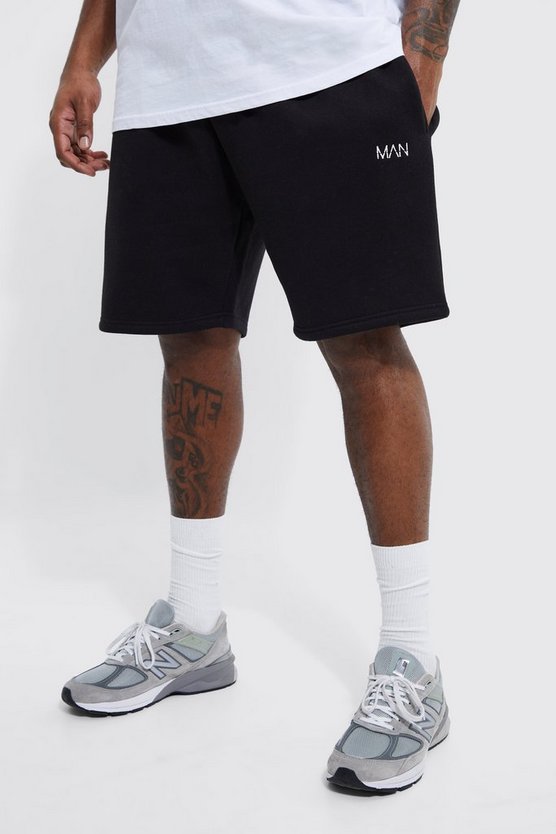 Plus lockere Man Jersey-Shorts