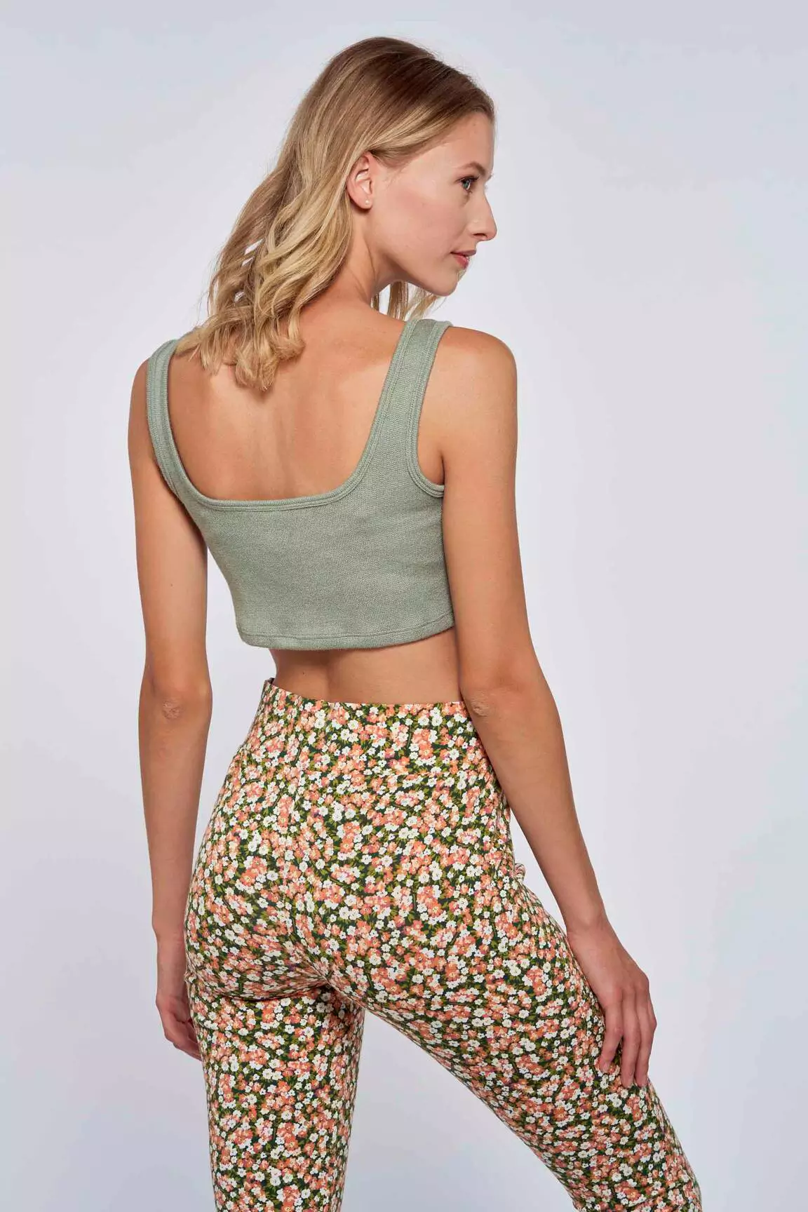 Only Crop Tops Femme couleur vert