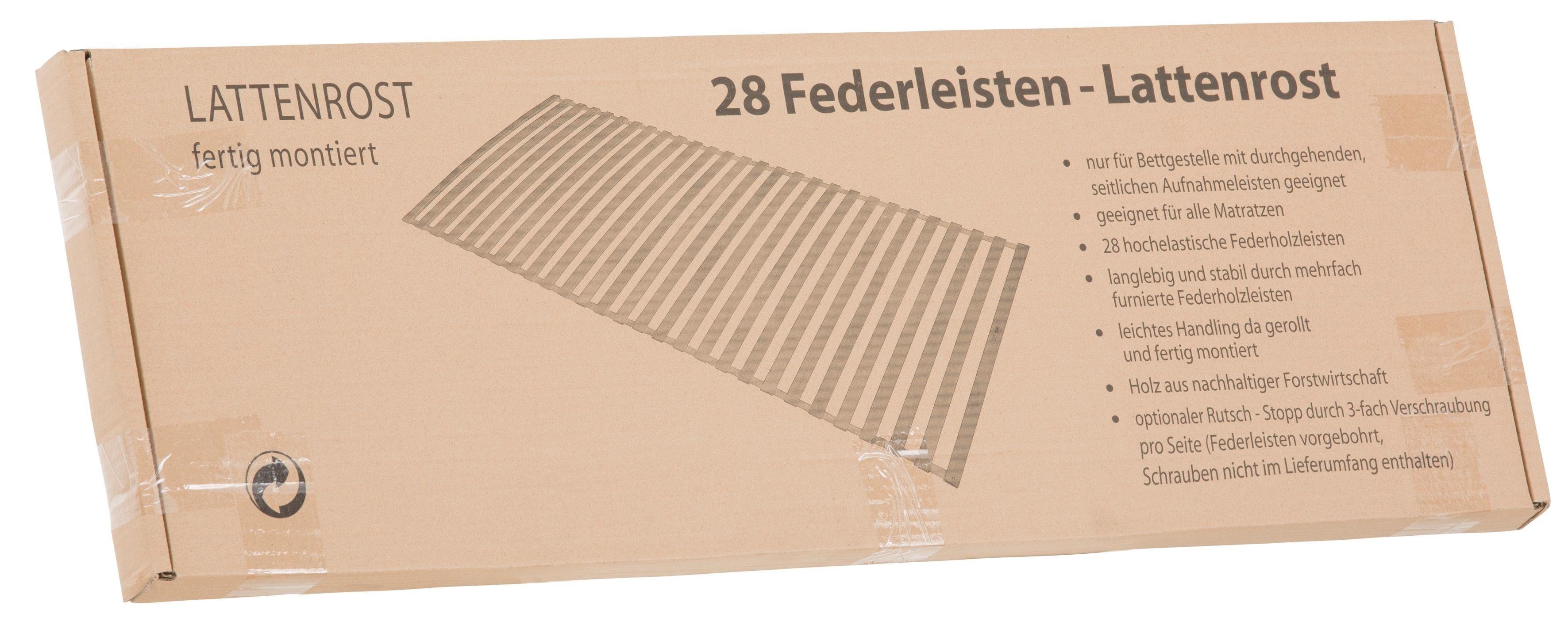 Rollrost Quick 28 Rollrost, Beco, Kopfteil nicht verstellbar, Fußteil nicht verstellbar, Top Handling, da gerollt&fertig montiert, BLAUER ENGEL zertifiziert