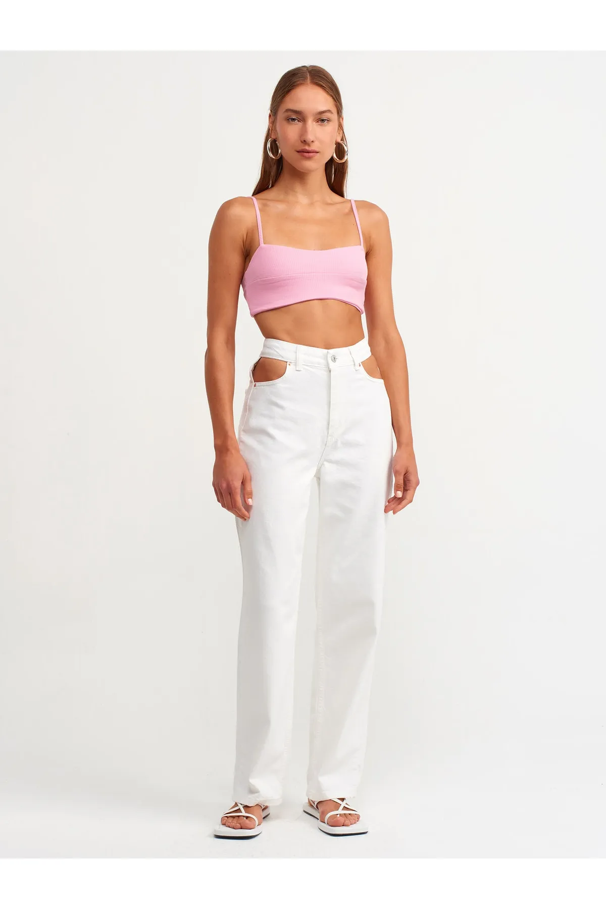 Dilvin  3744 Kordel-Trägertop Fuchsia