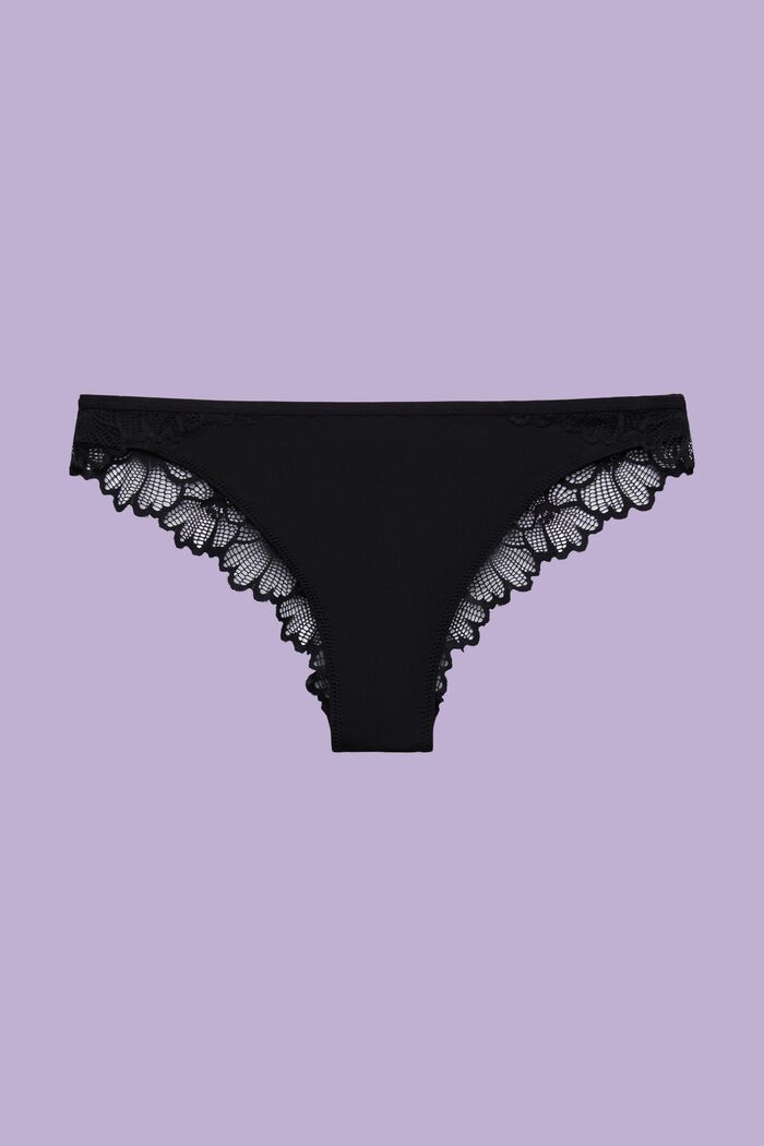 Brazilian-Slip aus floraler Spitze