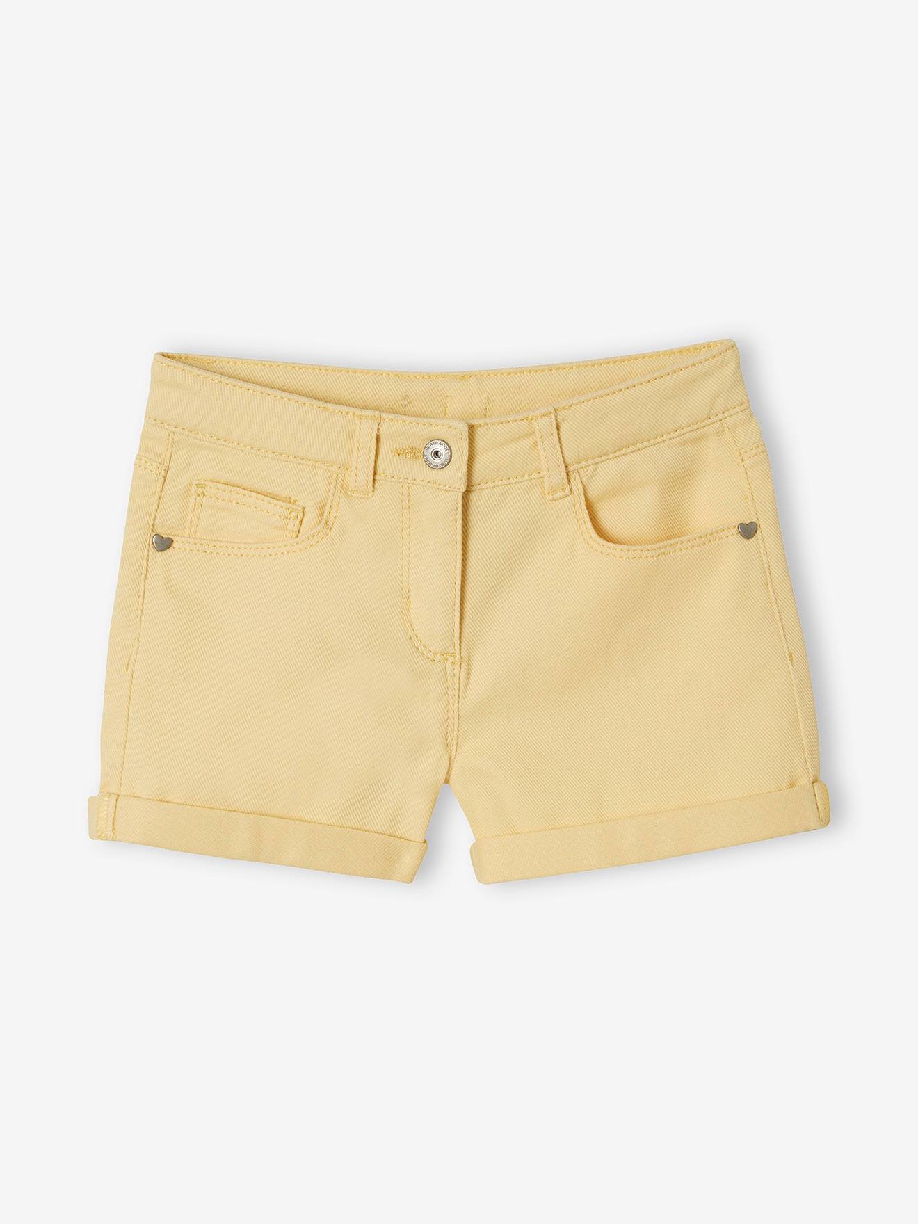 Short couleur Basics fille bois de rose