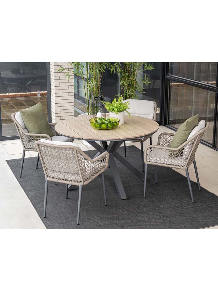 GMD Living Gartenmöbel Dining Sitzgruppe TOLEDO mit Vironwood Tischplatte in Holzoptik günstig kaufen onesize