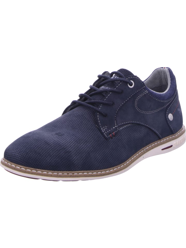 Mustang Schnürschuh in blau günstig kaufen
