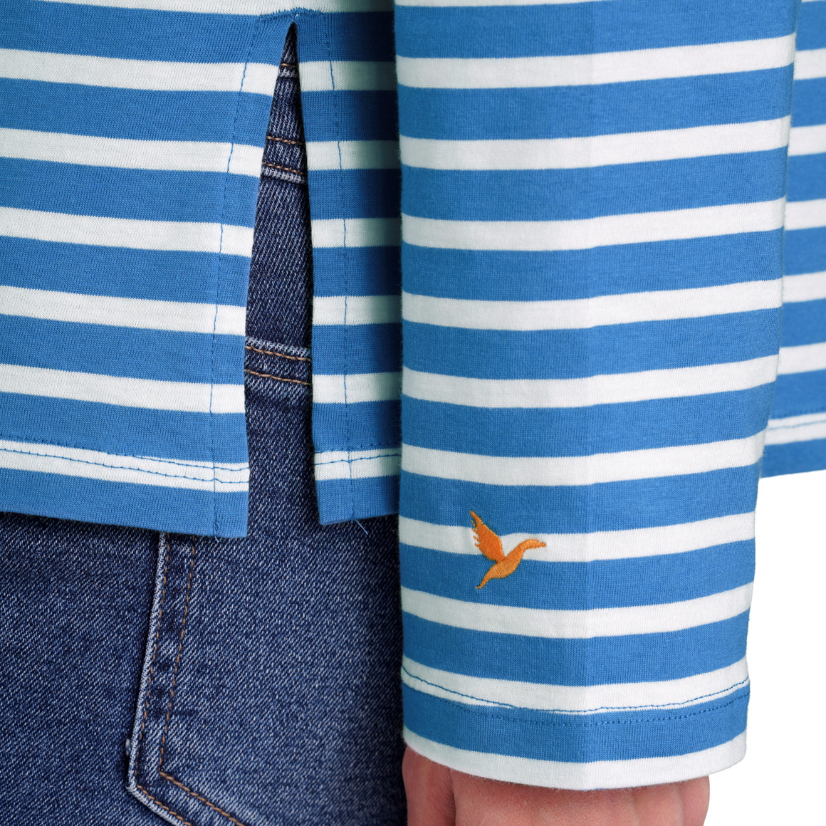 Damen Langarmshirt im Ringel-Look