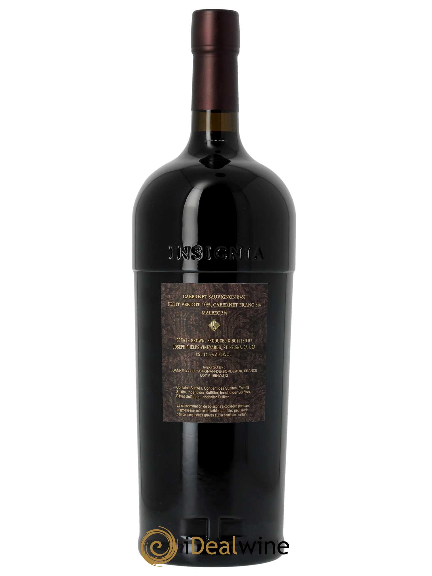Napa Valley Insignia Joseph Phelps  2016 - Lot de 1 Magnum