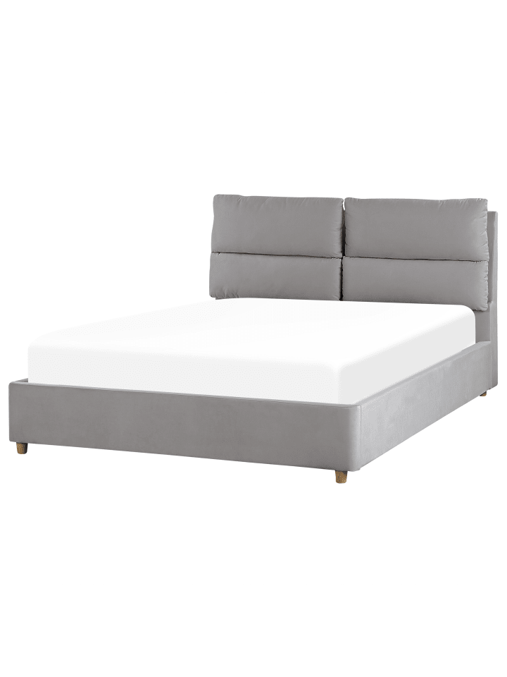 Beliani Doppelbett BATILLY in Grau - (W) 154 x (H) 105 x (L) 224 cm günstig kaufen onesize