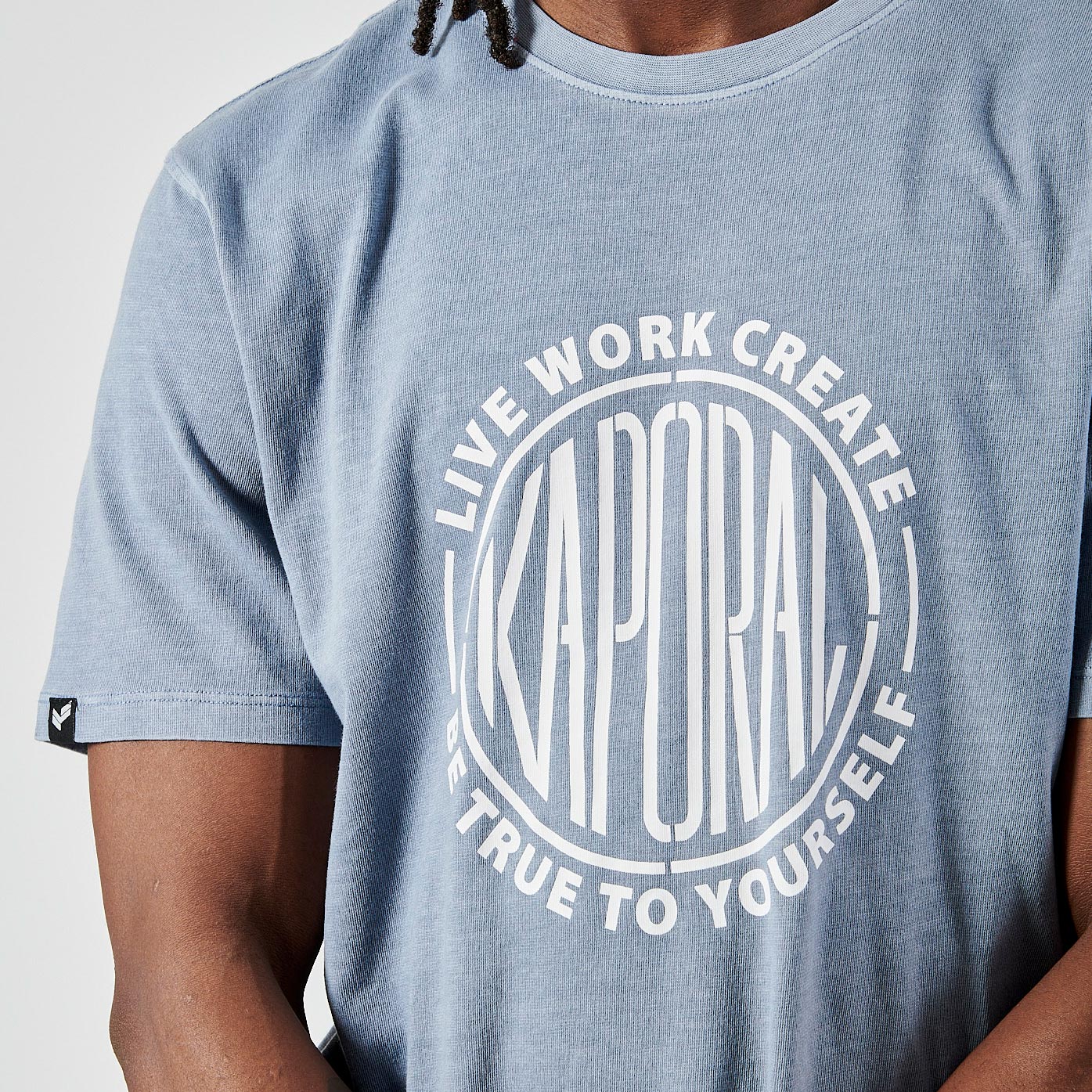 BOUNS  T-shirt bleu homme 100% coton