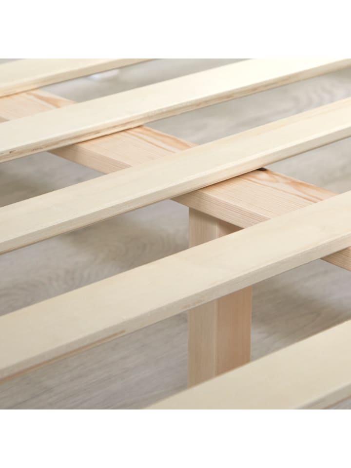 Homestyle4u Holzbett 140x200 in Weiß günstig kaufen 140 x 200 cm