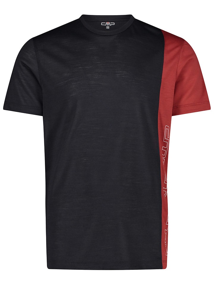 CMP Funktionsshirt in Schwarz/Rot günstig kaufen