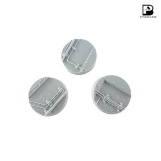 Bitspudlo - 40mm Round Industrial Bases (3)