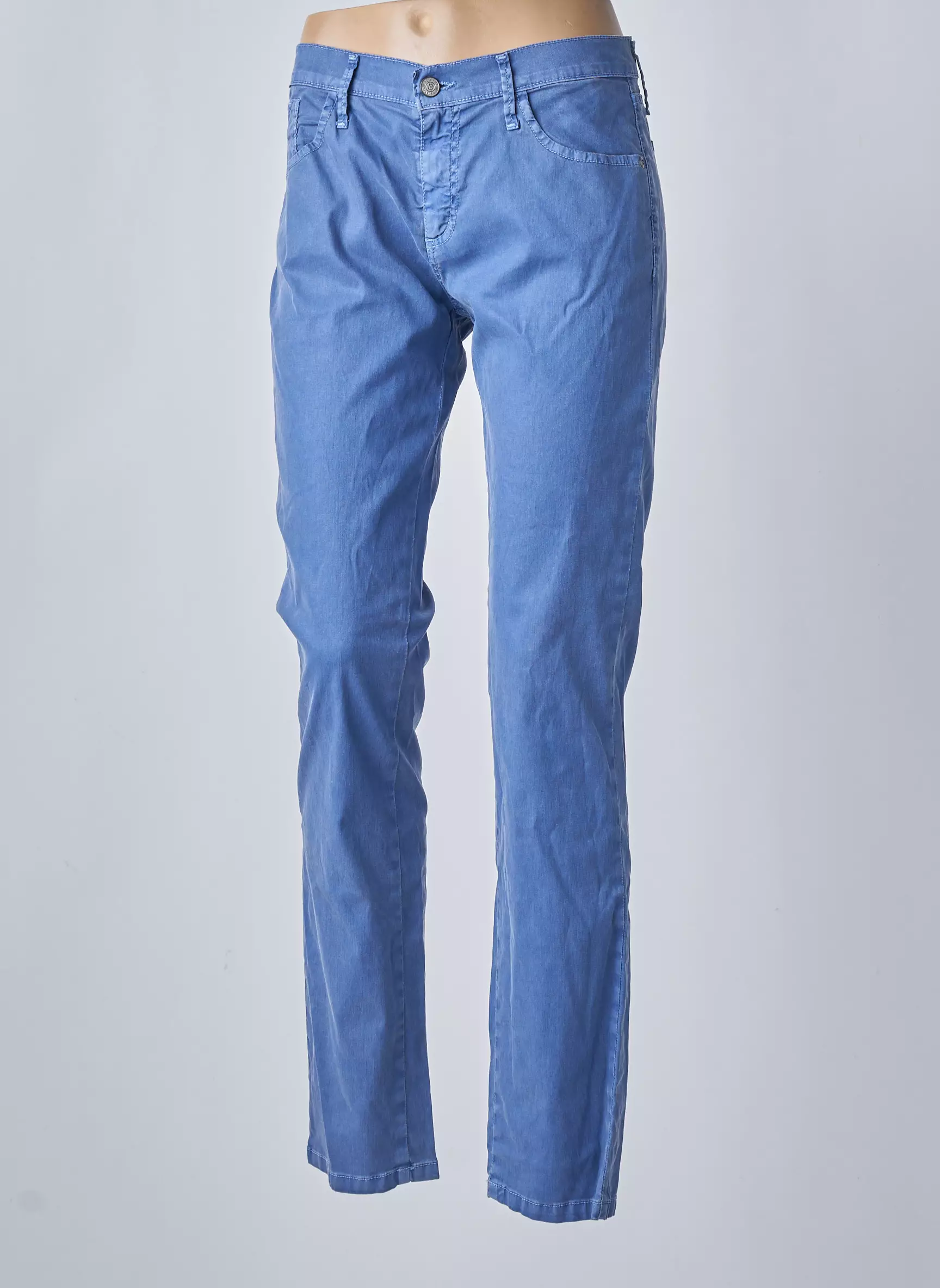 Desgaste Pantalons Slim Femme couleur bleu