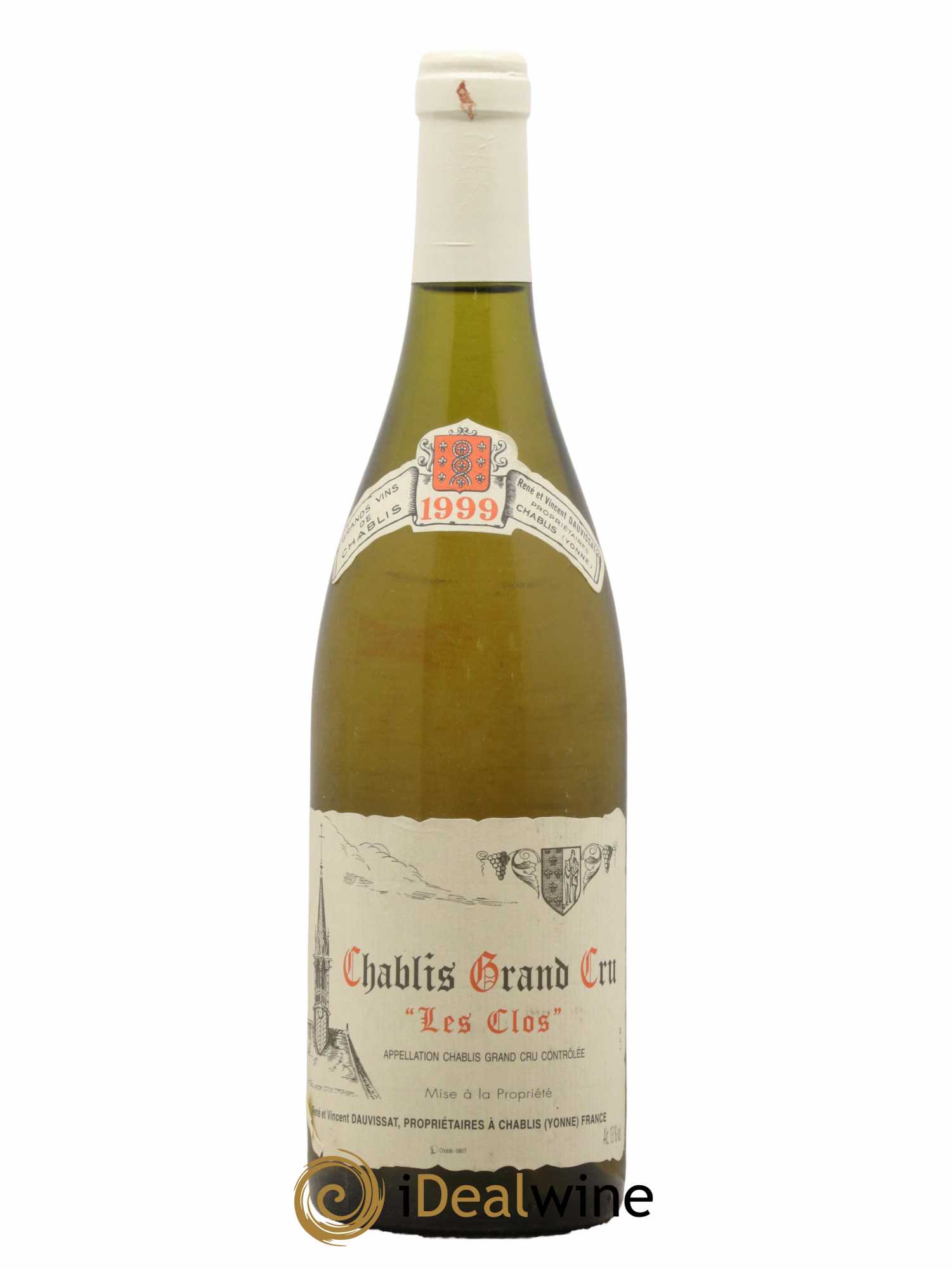 Chablis Grand Cru Les Clos Vincent Dauvissat (Domaine)  1999 - Lot de 1 Bouteille