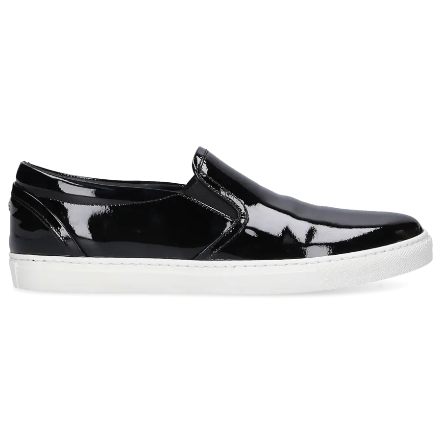 Dsquared2 - Slip Ons Kalbsleder Lackleder schwarz - schwarz
