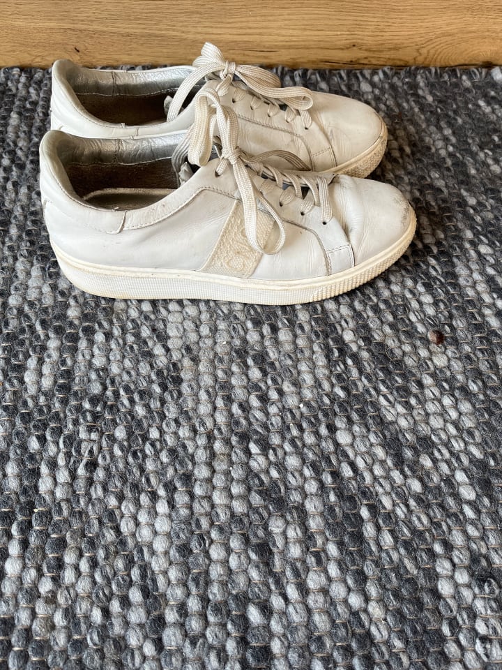 Cinque Leder-Sneakers in Weiß günstig kaufen 40