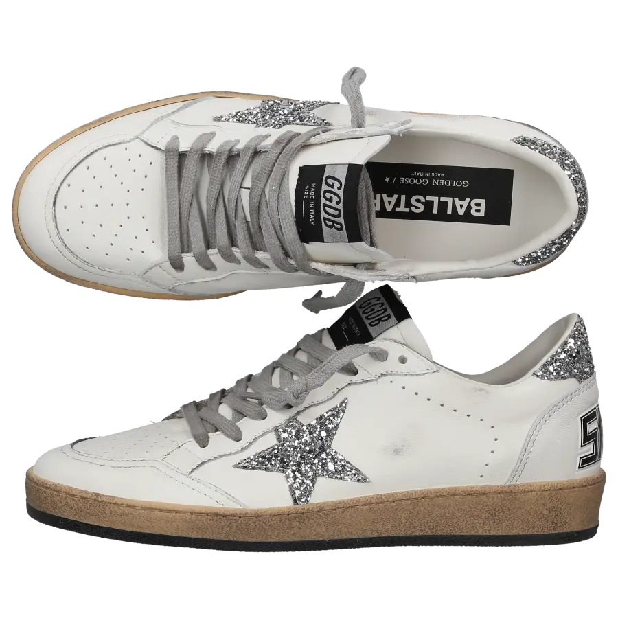 Golden Goose - Damenschuhe BALL STAR Kalbsleder - weiß
