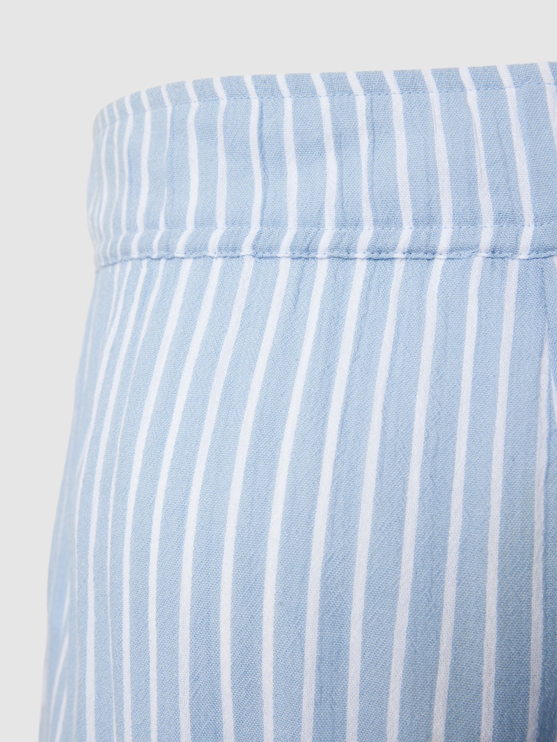 Pyjama-Hose mit Streifenmuster in hellblau
