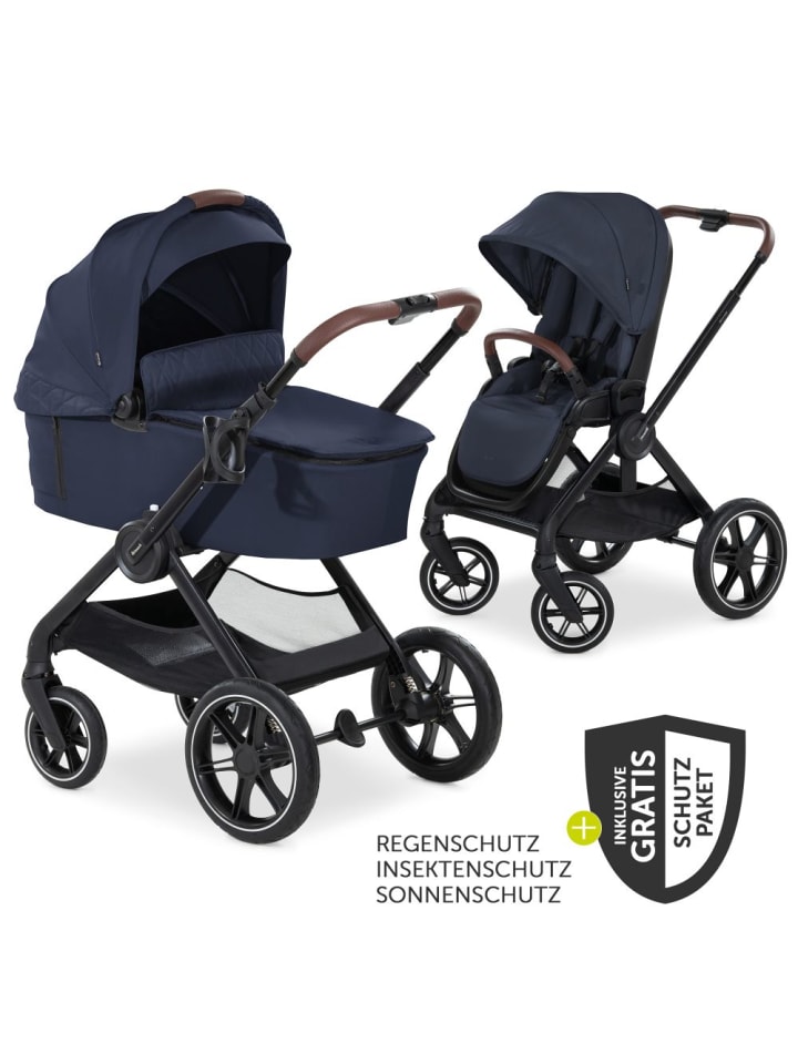 Hauck Kombi-Kinderwagen Walk N Care Set inkl. Babywanne, in schwarz,blau günstig kaufen onesize