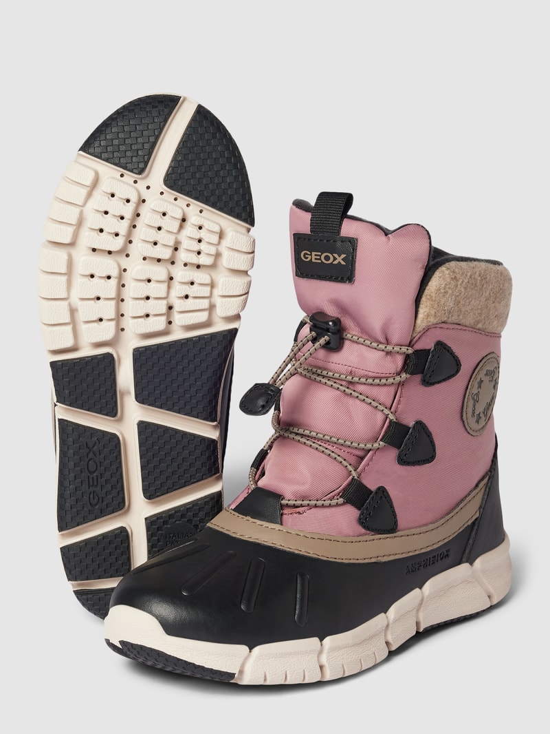 Stiefel mit Drawstring-Verschluss Modell 'FLEXYPER' in pink
