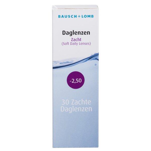Bausch & Lomb -2.50 lágy napi kontaktlencse orvostechnikai eszköz - 30 darab