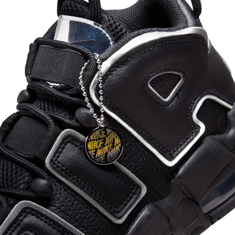 NIKE Wmns Uptempo '96 black/metallic silver-turquoise blue