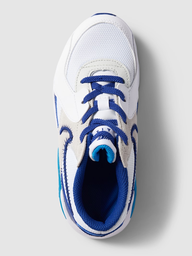 Sneaker aus Leder-Mix in weiß