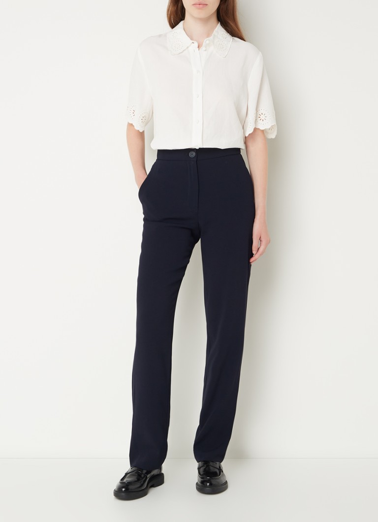 Pantaloni a vita alta e taglio dritto con tasche laterali di Claudie Pierlot Parfum