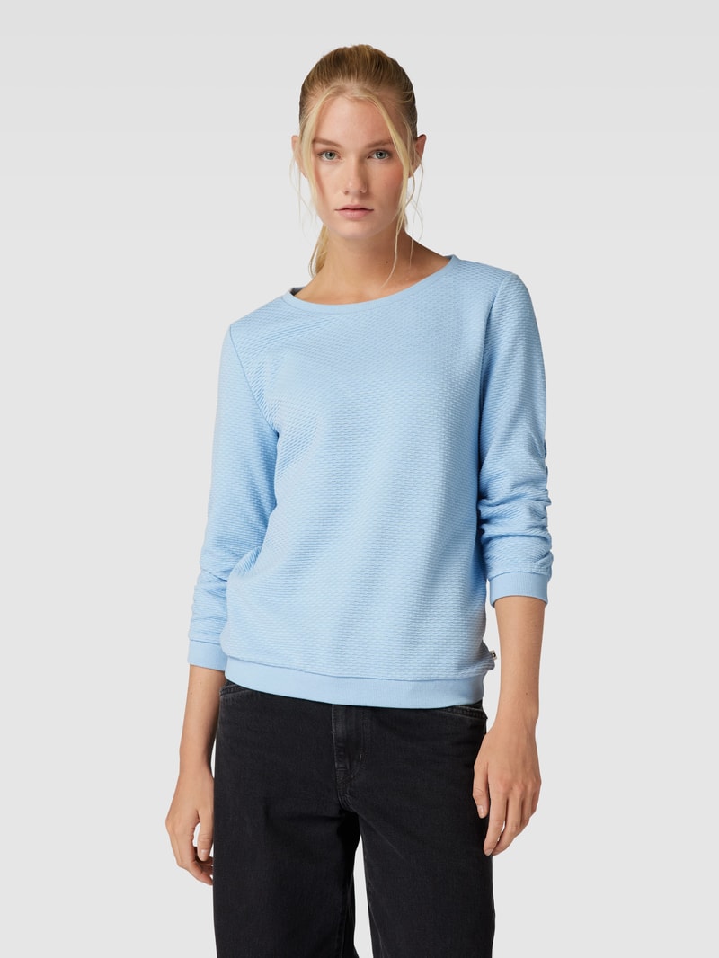 Sweatshirt mit 3/4-Arm in hellblau