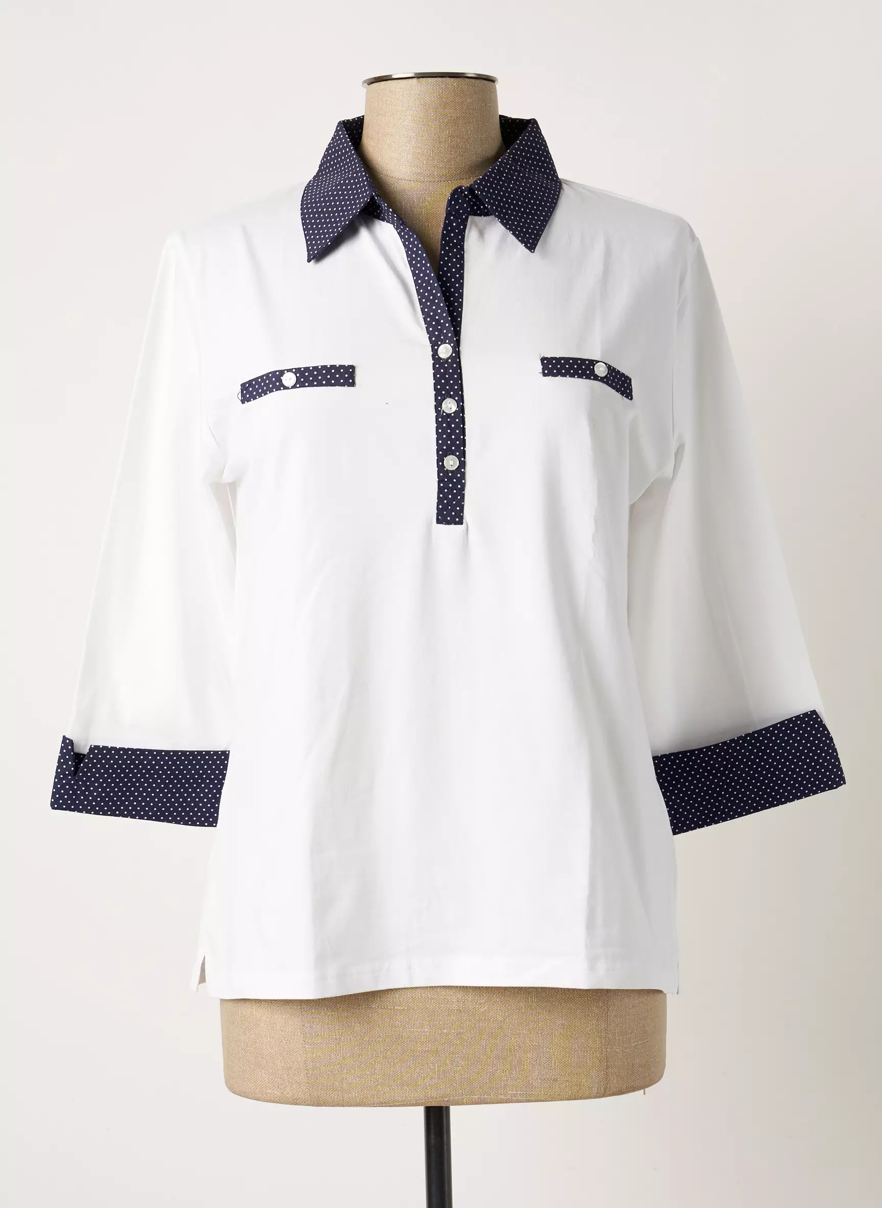 Soie Pour Soi Tops Femme couleur blanc