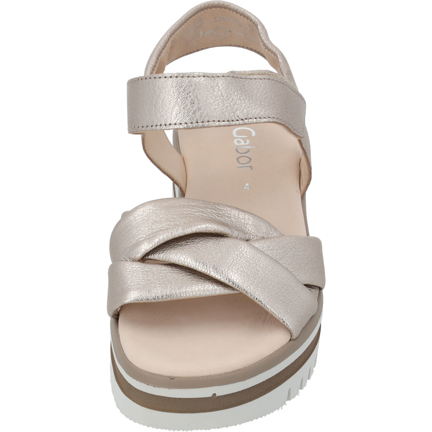 Gabor 24.622, Keilsandaletten, Damen, light grey