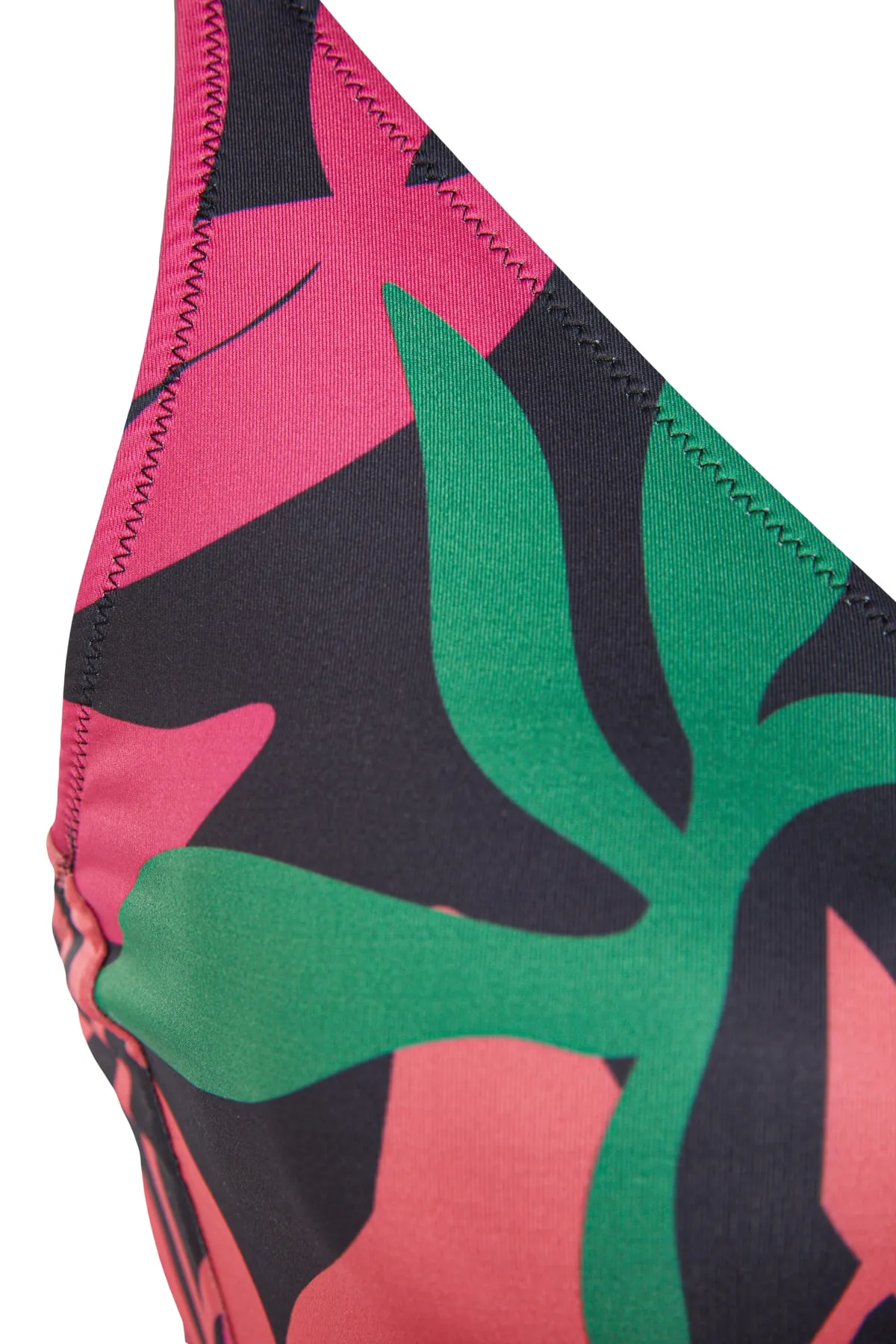 Trendyol Curve  Tropisch gemusterter Badeanzug mit Bindedetail