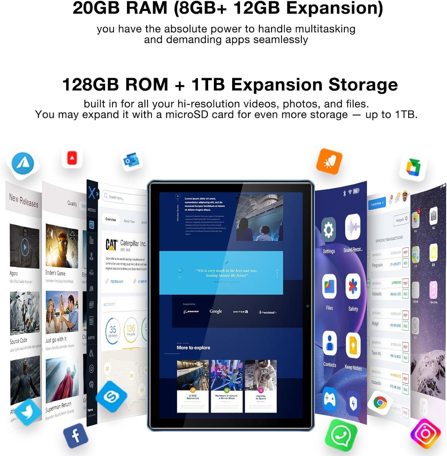 DOOGEE U10 Pro Tablet 20GB RAM(1TB TF) Tablet (10