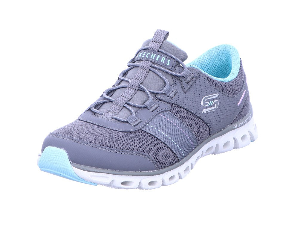 SKECHERS Komfort Schnürer bunt GLIDE STEP - JUST BE YOU,Grau