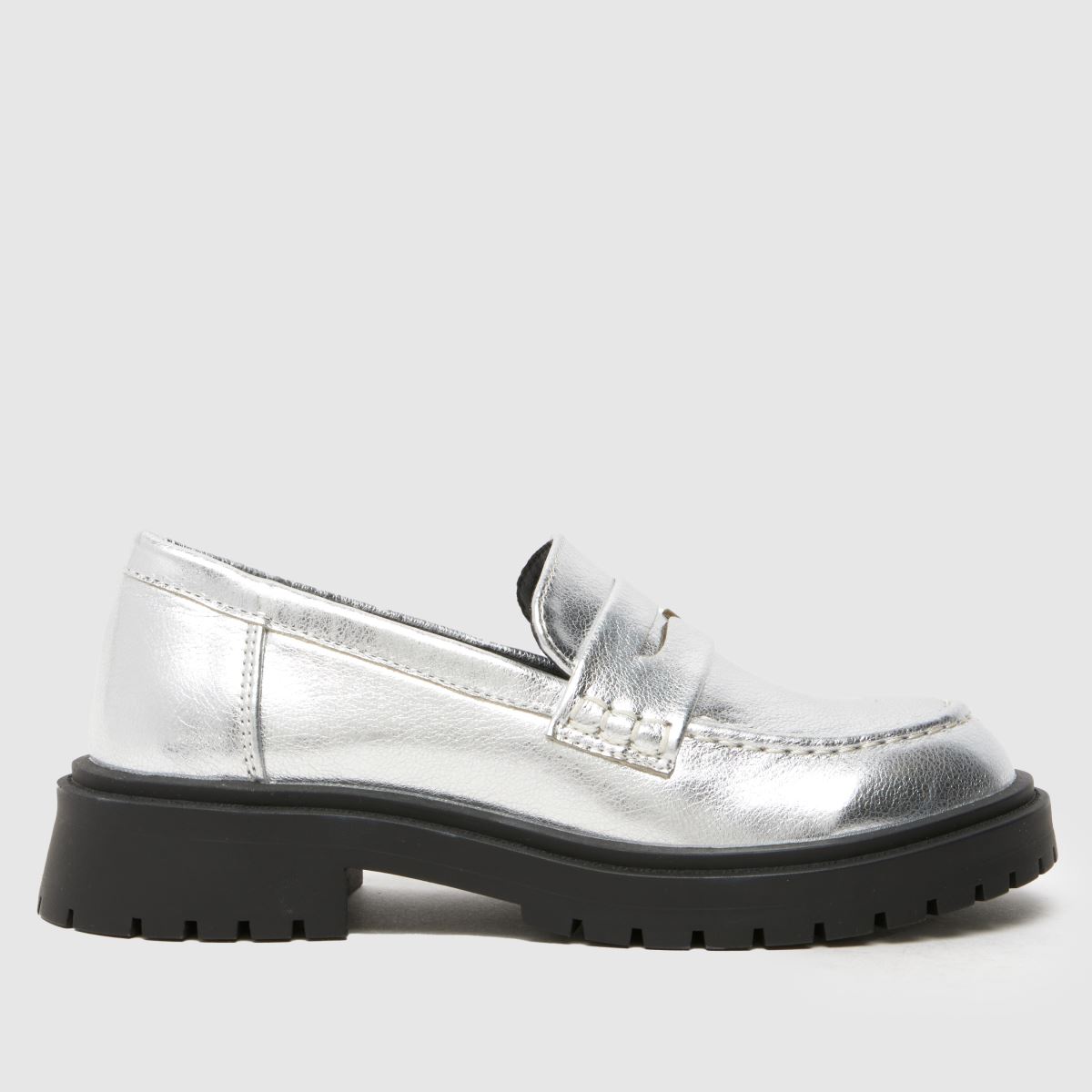 Schuh ezüst Lainey mokaszin lányka junior cipők