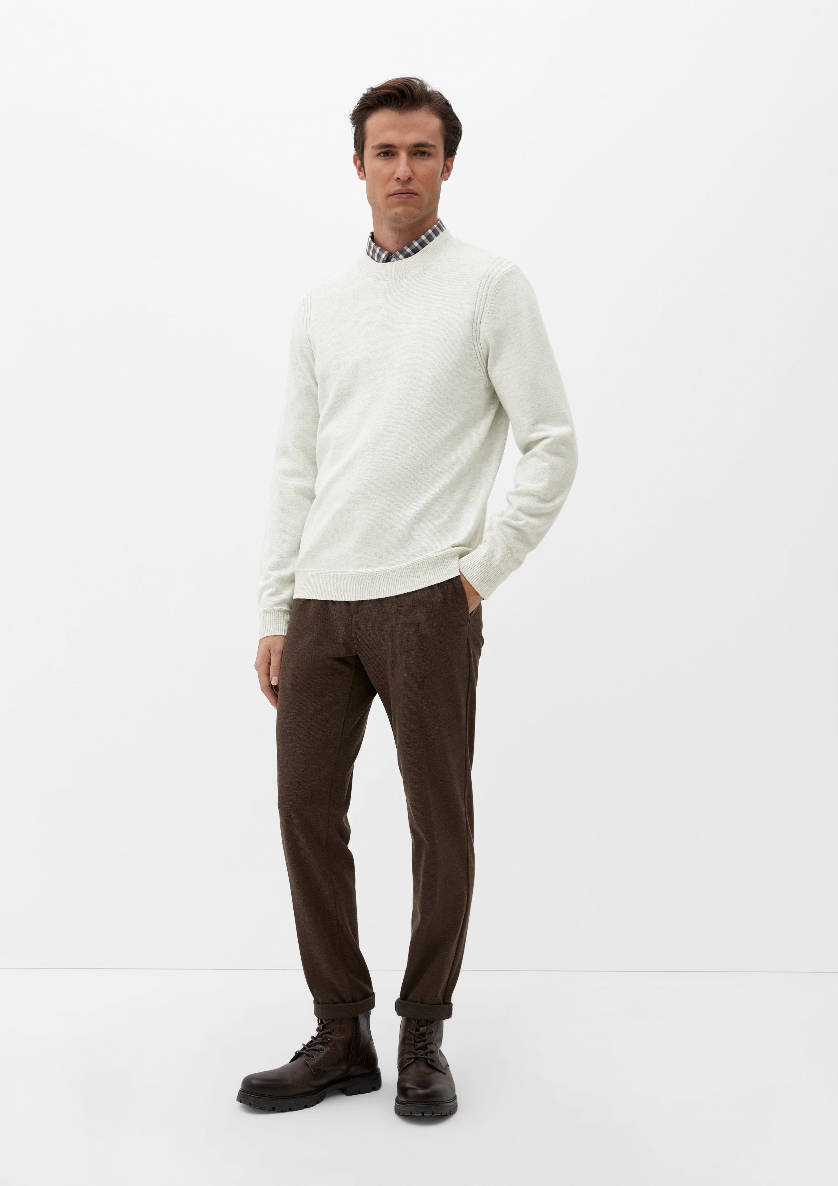 Feinstrickpullover mit Rippdetails  2124554-90X0