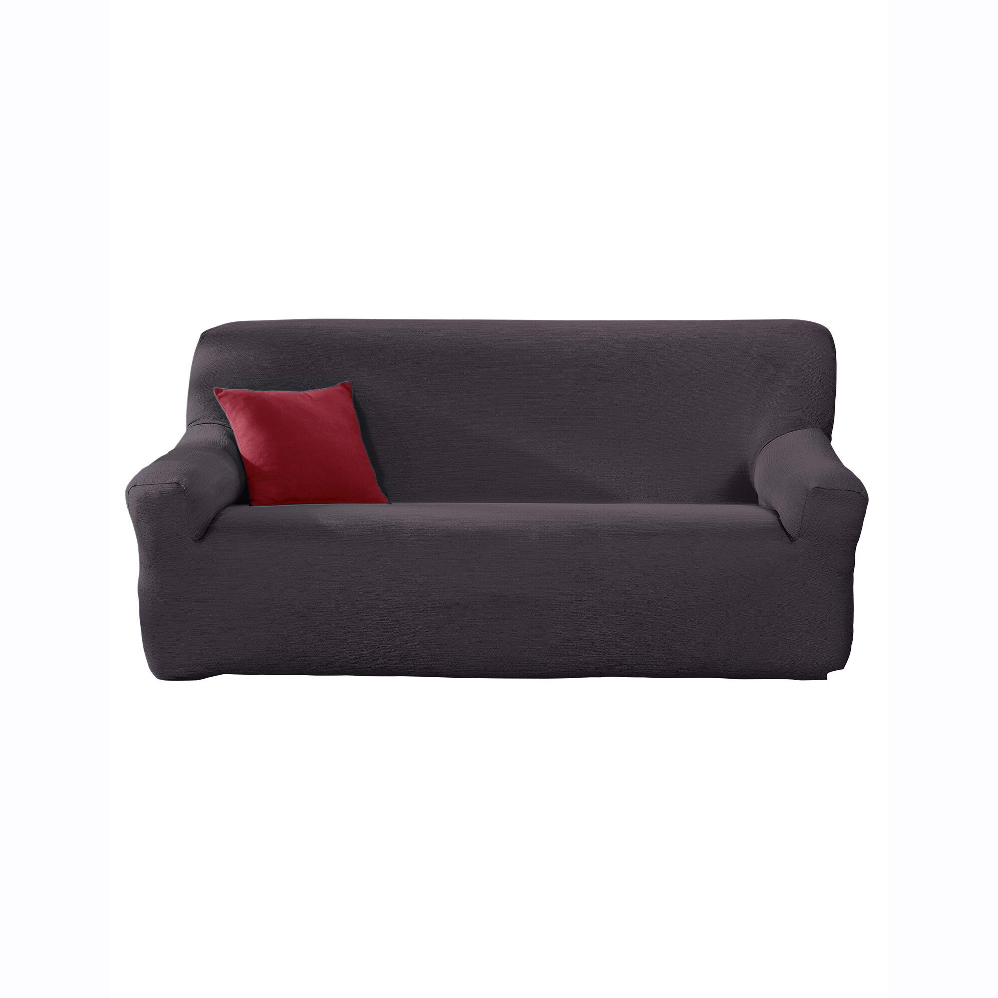 Housse extensible unie canapé fauteuil accoudoirs