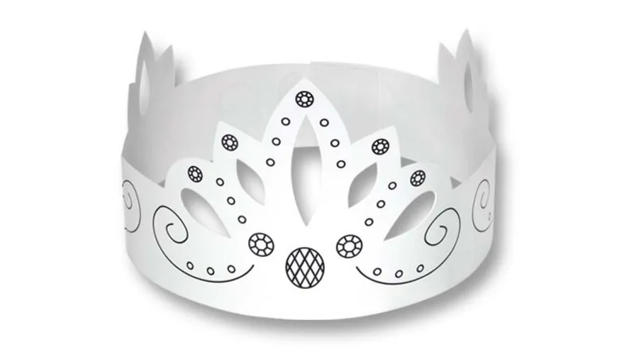 folia Kinderkronen weiß