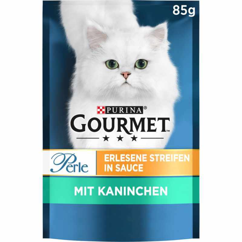 GOURMET Nassfutter GOURMET Perle Erlesene Streifen 26x85g Kaninchen