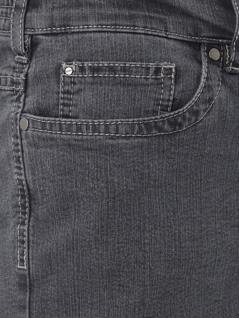 Comfort Fit Jeans mit Stretch-Anteil Modell 'Greta' in anthrazit