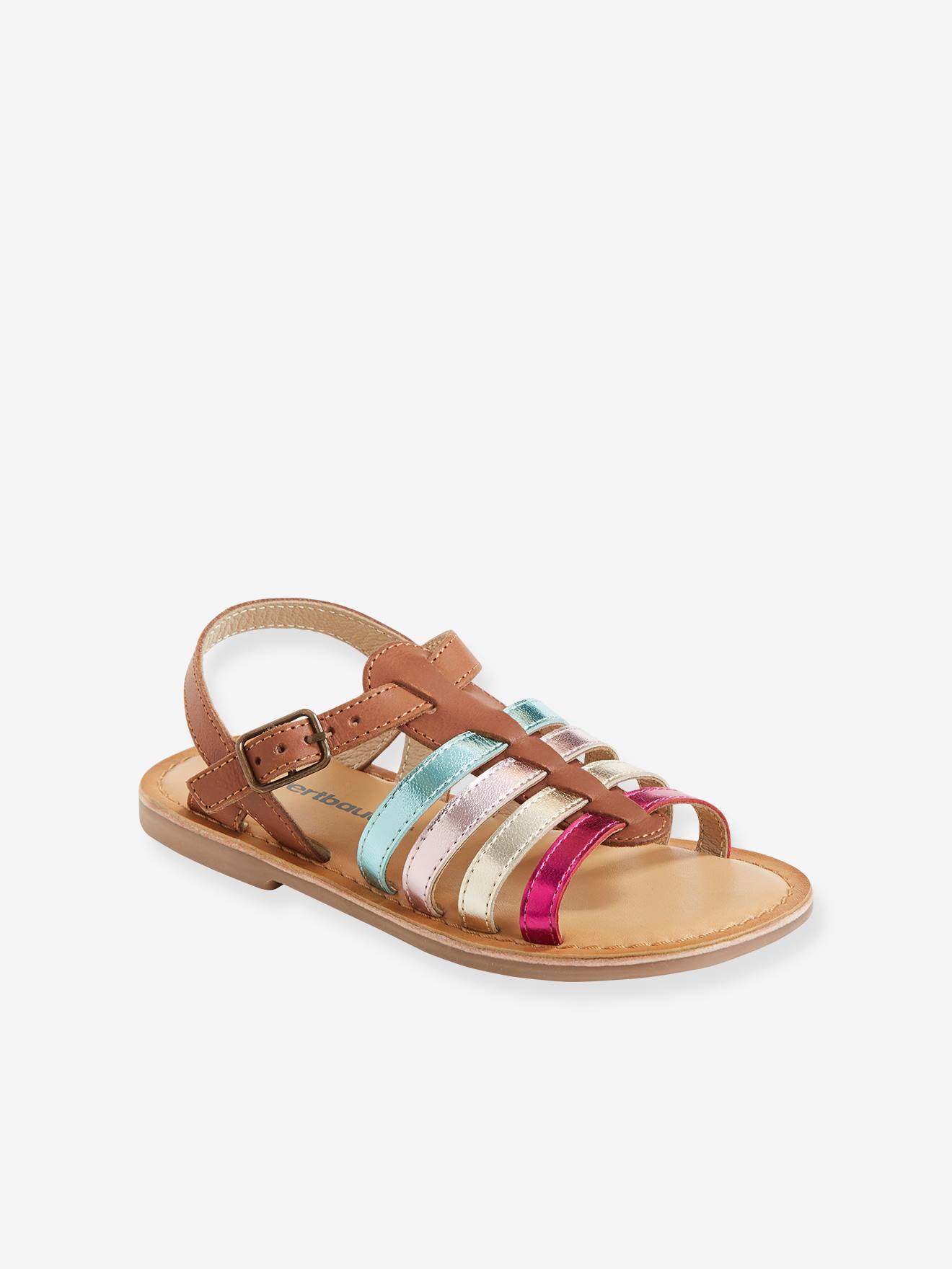 Vertbaudet Mädchen Römersandalen - neongelb